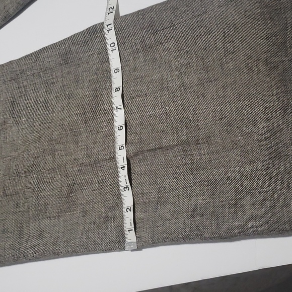 Ann Taylor Career Dress Pants Flat Front Wide Leg Linen Blend - Picture 5 of 11